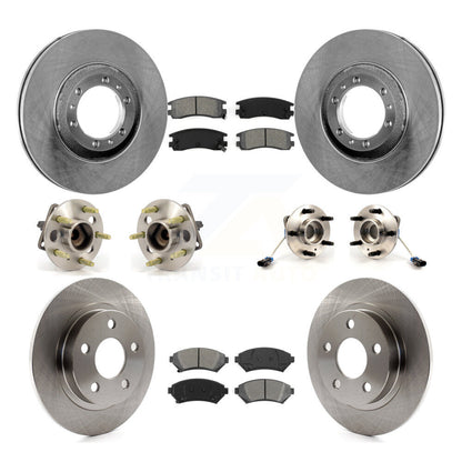 Hub Bearing Disc Brake Rotor Pad Front Rear Kit (10Pc) For Buick LeSabre Pontiac