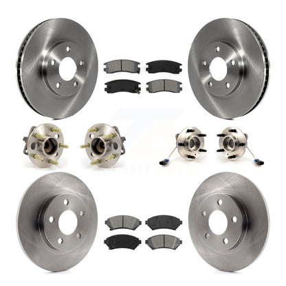 Hub Bearing Brake Rotor Pad Front Rear Kit (10Pc) For Buick Park Avenue Cadillac