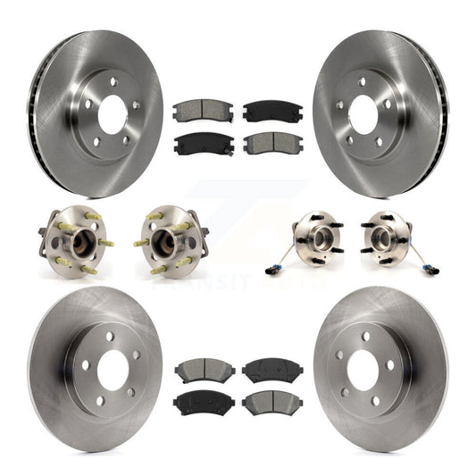 Hub Bearing Brake Rotor Pad Front Rear Kit (10Pc) For Buick Park Avenue Cadillac