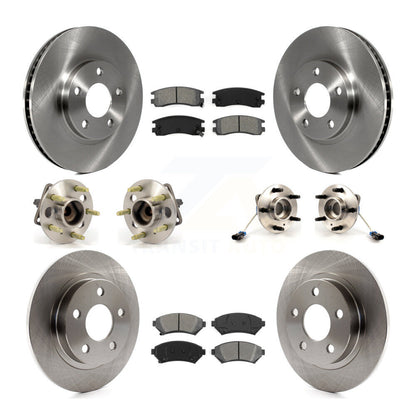 Hub Bearing Brake Rotor Pad Front Rear Kit (10Pc) For Buick LeSabre Pontiac Park