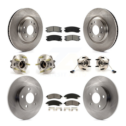 Hub Bearing Brake Rotor Pads Front Rear Kit (10Pc) For 04 Pontiac Bonneville GXP