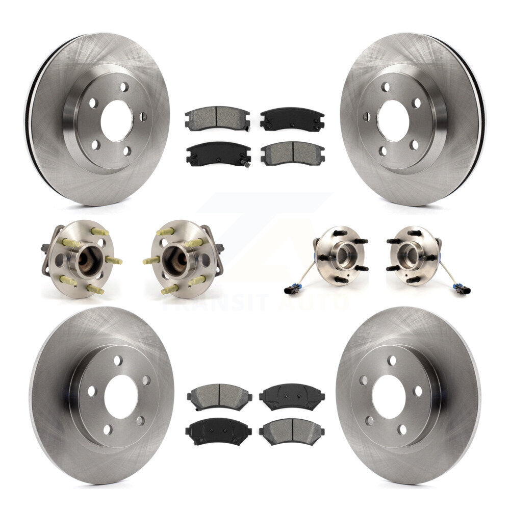Hub Bearing Brake Rotor Pad Front Rear Kit (10Pc) For 05 Buick Park Avenue Ultra