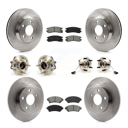 Hub Bearing Brake Rotor Pad Front Rear Kit (10Pc) For 05 Buick Park Avenue Ultra