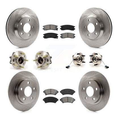 Hub Bearing Brake Rotor Pad Front Rear Kit (10Pc) For Buick LeSabre Pontiac Park
