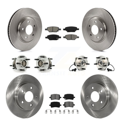 Hub Bearing Brake Rotor & Pads Front Rear Kit (10Pc) For Chevrolet Malibu HHR G6