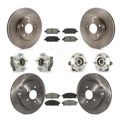 Hub Bearing Brake Rotor And Pad Front Rear Kit (10Pc) For 2004-2009 Nissan Quest