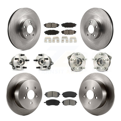 Hub Bearing Brake Rotor Pad Front Rear Kit (10Pc) For 2005 Subaru Outback Legacy