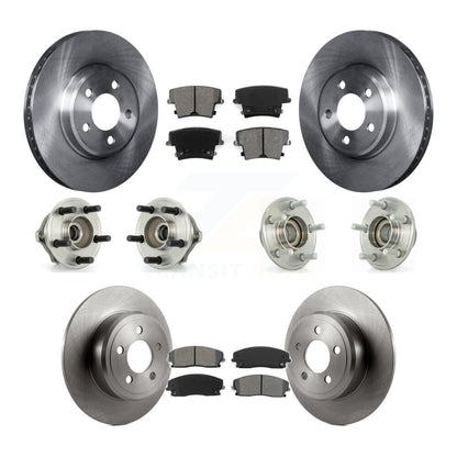 Hub Bearing Brake Rotor Pad Front Rear Kit (10Pc) For Chrysler 300 Dodge Charger
