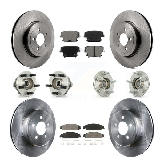 Hub Bearing Brake Rotor Pad Front Rear Kit (10Pc) For Chrysler 300 Dodge Charger