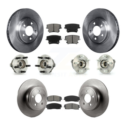 Hub Bearing Disc Brake Rotor Pads Front Rear Kit (10Pc) For Dodge Charger Magnum