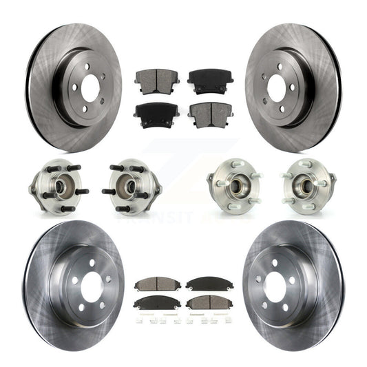 Hub Bearing Brake Rotor Pad Front Rear Kit (10Pc) For Chrysler 300 Dodge Charger