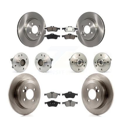 Hub Bearings Disc Brake Rotors And Pads Front Rear Kit (10Pc) For Mini Cooper