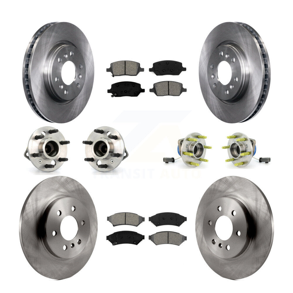 Hub Bearing Brake Rotor Pads Front Rear Kit (10Pc) For Pontiac Montana Chevrolet