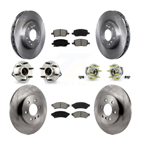 Hub Bearing Brake Rotor Pads Front Rear Kit (10Pc) For Pontiac Montana Chevrolet