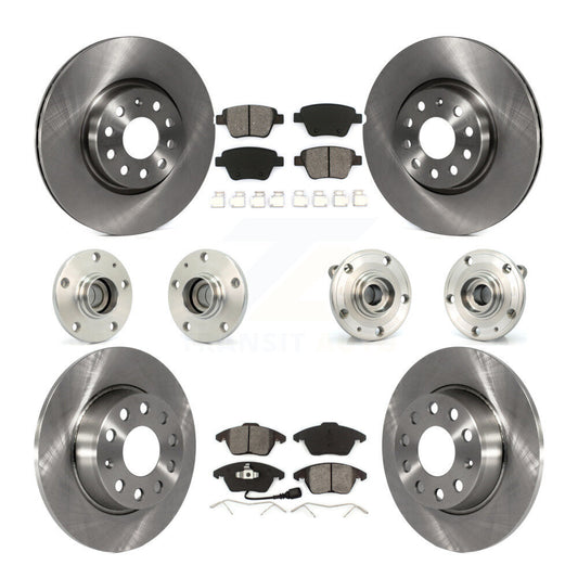 Hub Bearing Disc Brake Rotor Pad Front Rear Kit (10Pc) For Volkswagen Beetle GTI