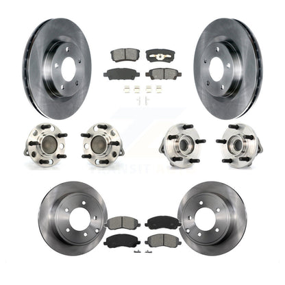 Hub Bearing Brake Rotor Pad Front Rear Kit (10Pc) For Chrysler Dodge Sebring 200