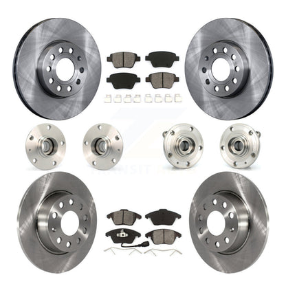 Hub Bearing Disc Brake Rotor And Pad Front Rear Kit (10Pc) For Volkswagen Beetle