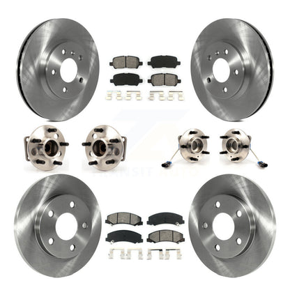 Hub Bearing Brake Rotor & Pad Front Rear Kit (10Pc) For Chevrolet Impala Limited