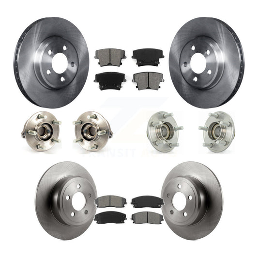 Hub Bearing Brake Rotor Pad Front Rear Kit (10Pc) For Dodge Chrysler 300 Charger