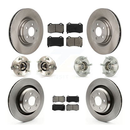 Hub Bearing Brake Rotor Pad Front Rear Kit (10Pc) For Dodge Chrysler 300 Charger