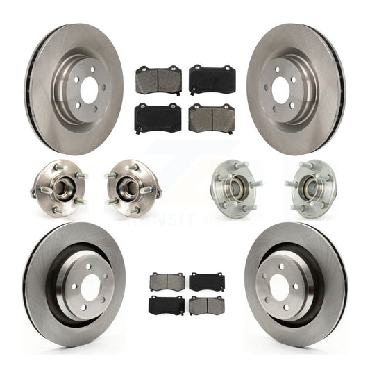 Hub Bearing Brake Rotor Pad Front Rear Kit (10Pc) For Dodge Chrysler 300 Charger