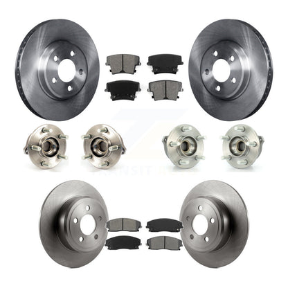 Hub Bearing Brake Rotor Pad Front Rear Kit (10Pc) For Dodge Charger Chrysler 300