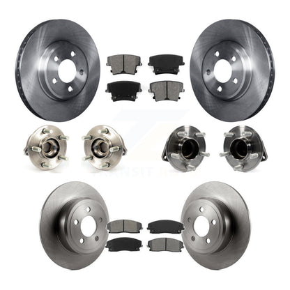 Hub Bearing Brake Rotor Pad Front Rear Kit (10Pc) For Chrysler 300 Dodge Charger