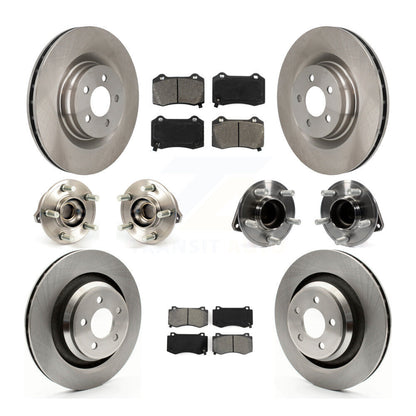 Hub Bearing Brake Rotor Pad Front Rear Kit (10Pc) For Dodge Chrysler 300 Charger