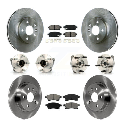 Hub Bearing Brake Rotor Pads Front Rear Kit (10Pc) For 2011-2012 Chevrolet Cruze