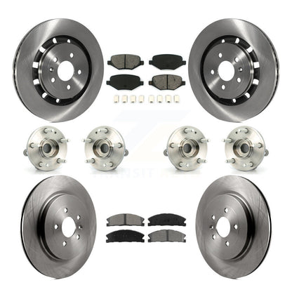 Hub Bearing Disc Brake Rotor Pads Front Rear Kit (10Pc) For Ford Explorer Police