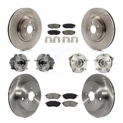 Hub Bearing Brake Rotor Pads Front Rear Kit (10Pc) For 2014 Subaru Forester 2.0L