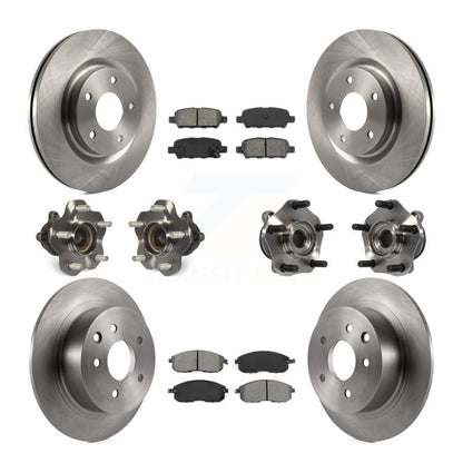 Hub Bearing Brake Rotor Pad Front Rear Kit (10Pc) For Nissan Sentra Turbocharged