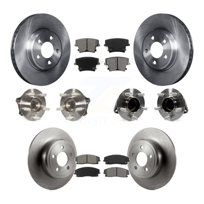 Hub Bearing Brake Rotor Pad Front Rear Kit (10Pc) For Dodge Charger Chrysler 300