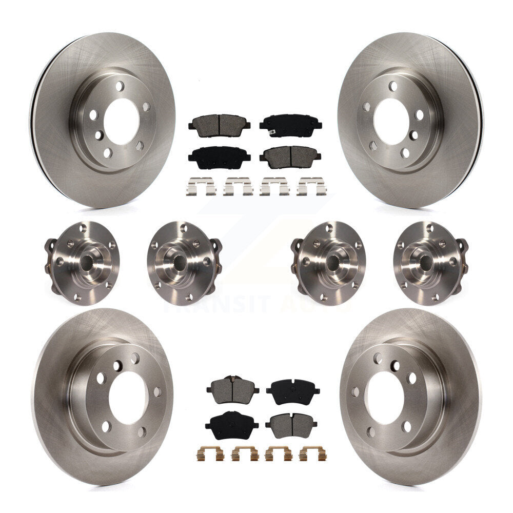 Hub Bearing Brake Rotor And Pad Front Rear Kit (10Pc) For Mini Cooper Countryman