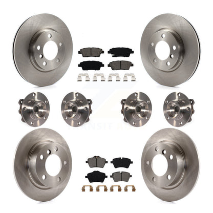 Hub Bearing Brake Rotor And Pad Front Rear Kit (10Pc) For Mini Cooper Countryman