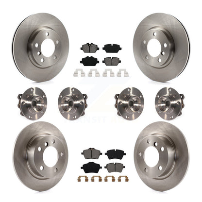 Hub Bearing Brake Rotor And Pad Front Rear Kit (10Pc) For Mini Cooper Countryman