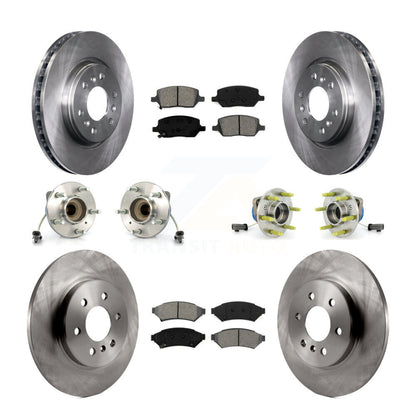 Hub Bearing Brake Rotor Pad Front Rear Kit (10Pc) For Saturn Relay 3 Hole Flange