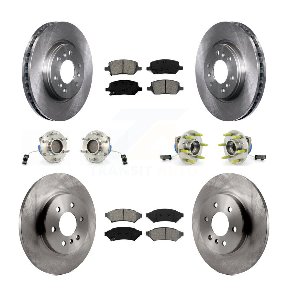 Hub Bearing Brake Rotor Pads Front Rear Kit (10Pc) For Pontiac Montana Chevrolet