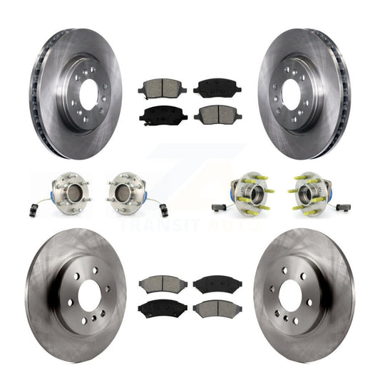 Hub Bearing Brake Rotor Pads Front Rear Kit (10Pc) For Pontiac Montana Chevrolet