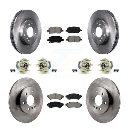 Hub Bearing Disc Brake Rotor Pad Front Rear Kit (10Pc) For 2006 Saturn Relay AWD