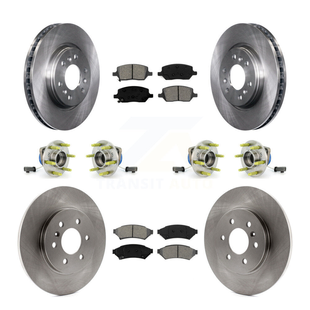 Hub Bearing Brake Rotor Pads Front Rear Kit (10Pc) For Pontiac Montana Chevrolet