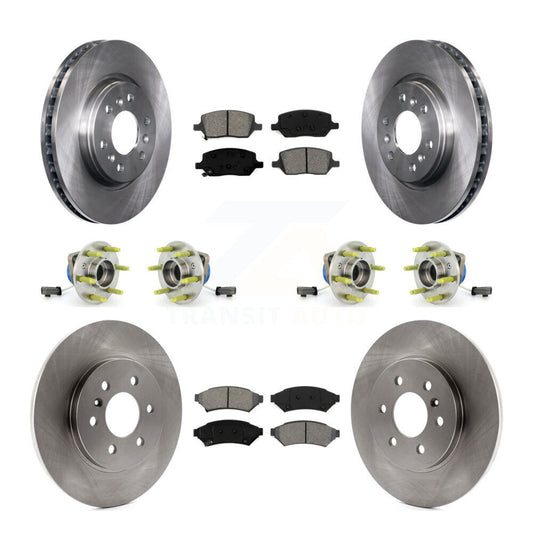 Hub Bearing Brake Rotor Pads Front Rear Kit (10Pc) For Pontiac Montana Chevrolet