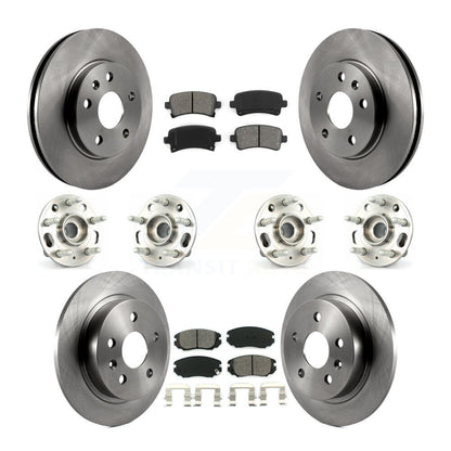 Hub Bearing Brake Rotor & Pad Front Rear Kit (10Pc) For Chevrolet Malibu Limited