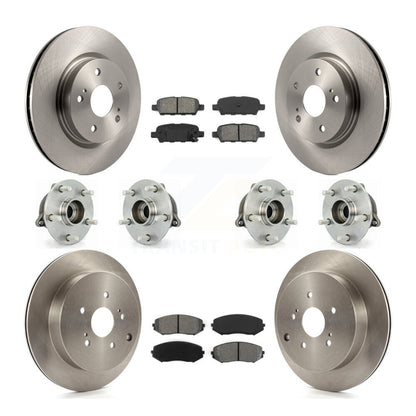 Hub Bearing Brake Rotor Pads Front Rear Kit (10Pc) For 09-13 Suzuki Grand Vitara