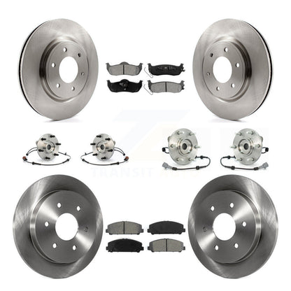Hub Bearing Brake Rotor And Pad Front Rear Kit (10Pc) For Nissan Armada INFINITI