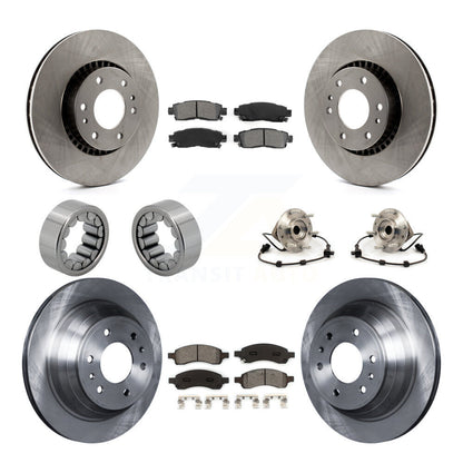 Hub Bearing Brake Rotor Pad Shoe Front Rear Kit (10Pc) For Chevrolet Trailblazer