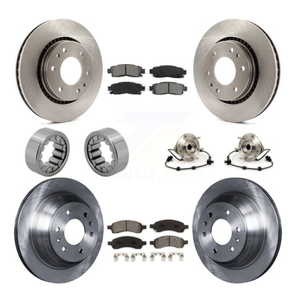 Hub Bearing Brake Rotor Pad Shoe Front Rear Kit (10Pc) For Chevrolet Trailblazer