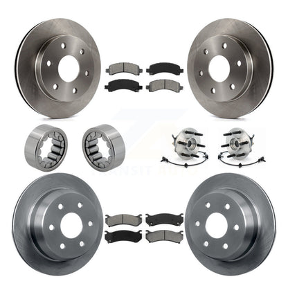 Hub Bearing Brake Rotor Pad Shoe Front Rear Kit For Chevrolet Avalanche 1500 4WD