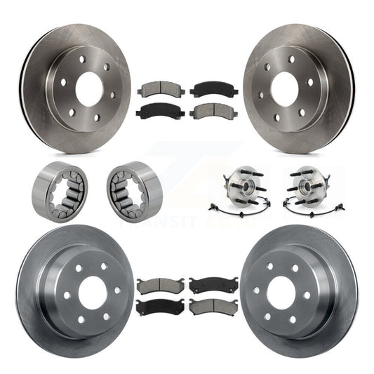 Hub Bearing Brake Rotor Pad Shoe Front Rear Kit For Chevrolet Avalanche 1500 4WD
