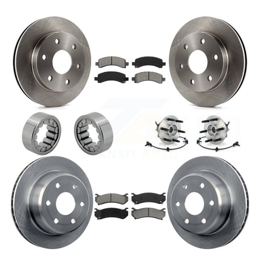 Hub Bearing Brake Rotor Pad Shoe Front Rear Kit (10Pc) For Chevrolet Express GMC